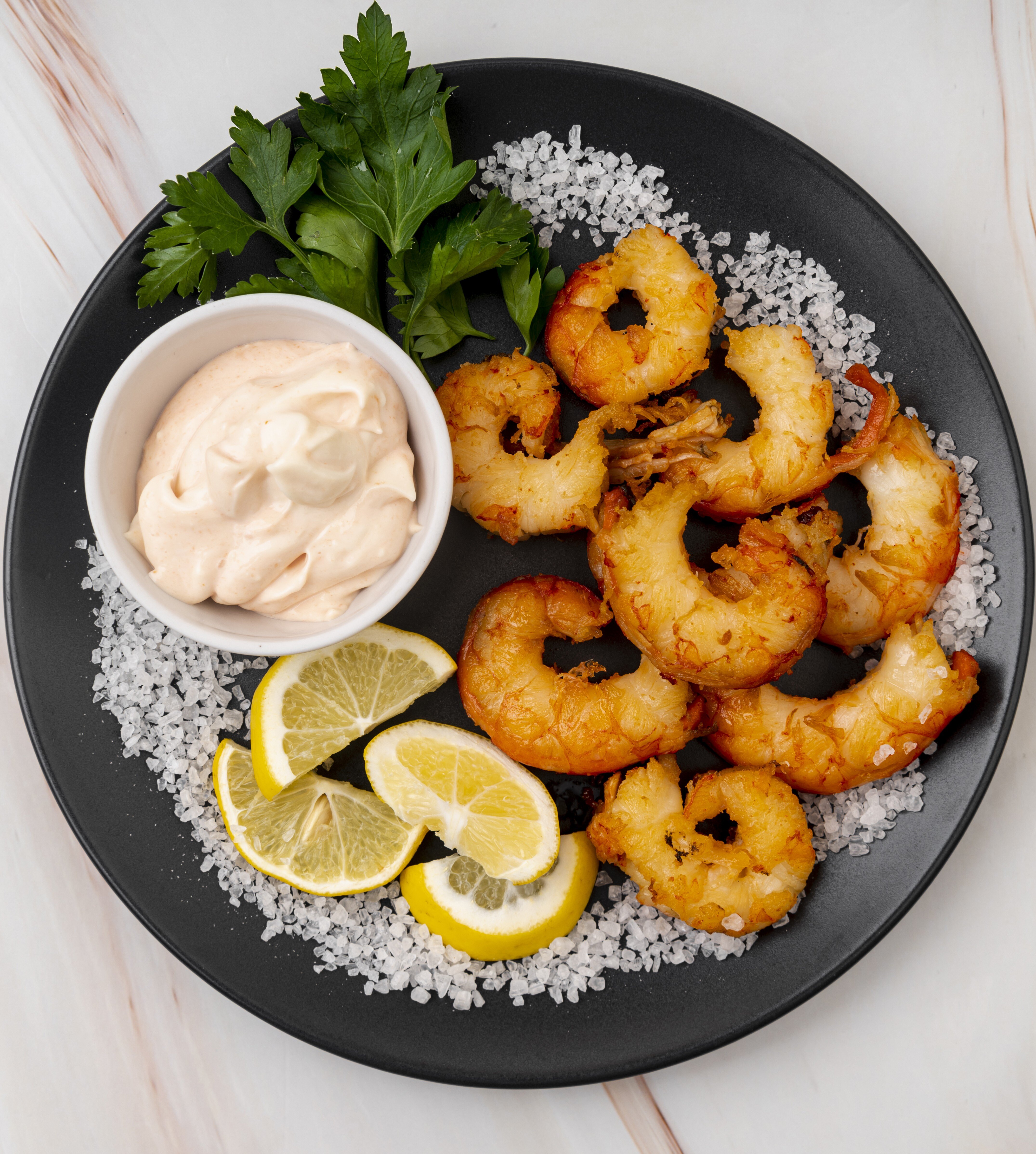 Golden Prawn Fries with Special Dips